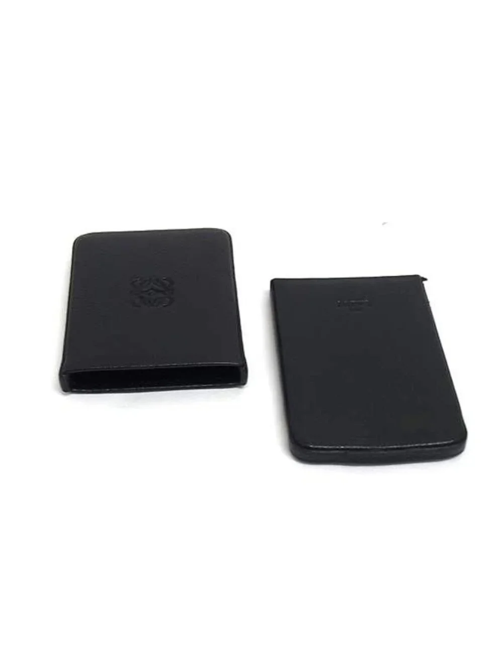 Loewe Anagram Leather Card Case Business Gentleman Black